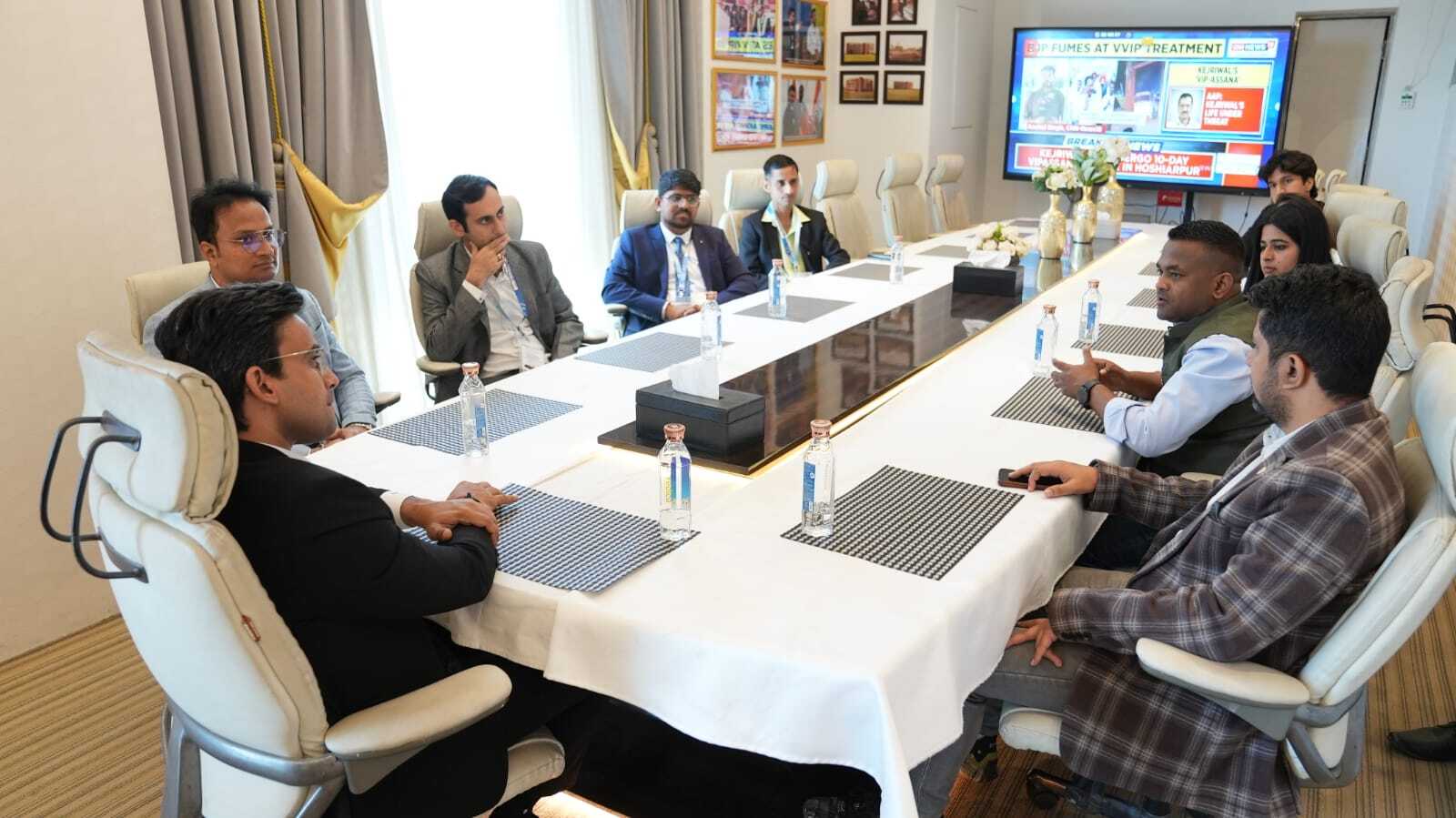 Business professionals in discussion